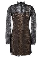 Alexander Wang Lace Mini Dress, Women's, Size: 6, Black, Cotton/nylon/rayon