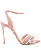 Casadei Crossover Strap Sandals - Pink