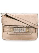 Proenza Schouler Croc Effect Satchel - Metallic