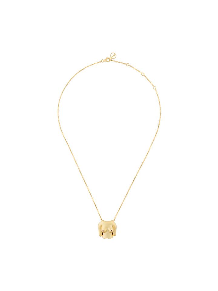 Anissa Kermiche Body Pendant Necklace - Yellow & Orange
