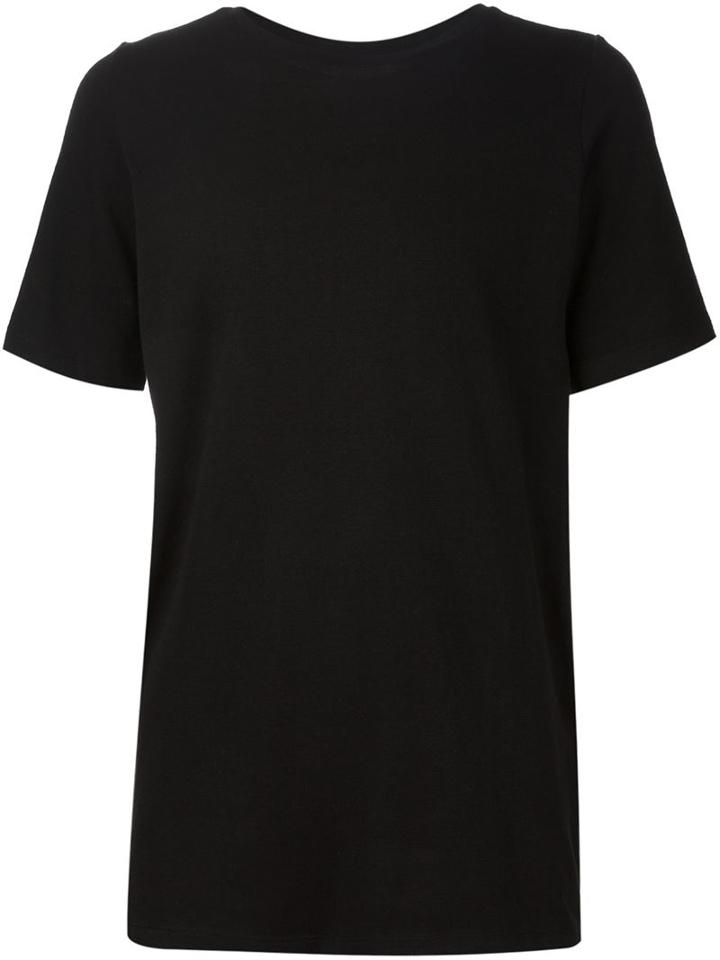 Judson Harmon Round Neck T-shirt, Men's, Size: Medium, Black, Viscose/wool