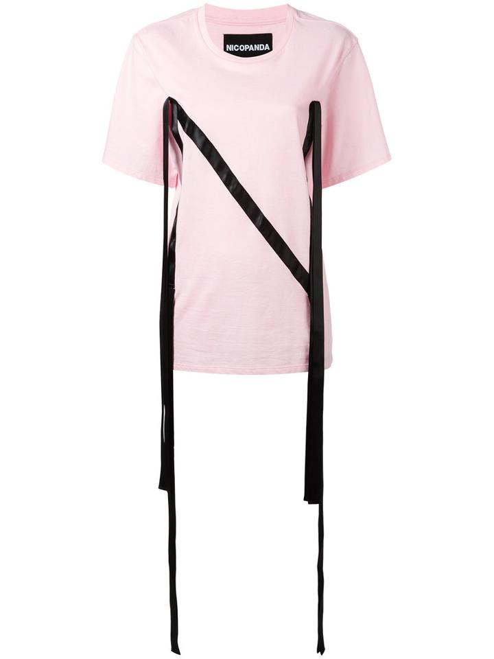 Nicopanda - Ribbon Nation T-shirt - Women - Cotton - M, Women's, Pink/purple, Cotton