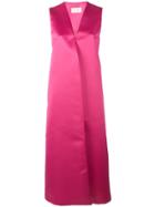 Sara Battaglia Long Straight Fit Dress - Pink