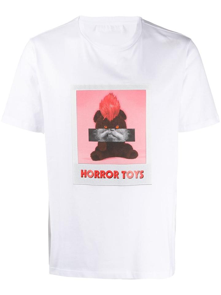 Neil Barrett Printed Crew Neck T-shirt - White