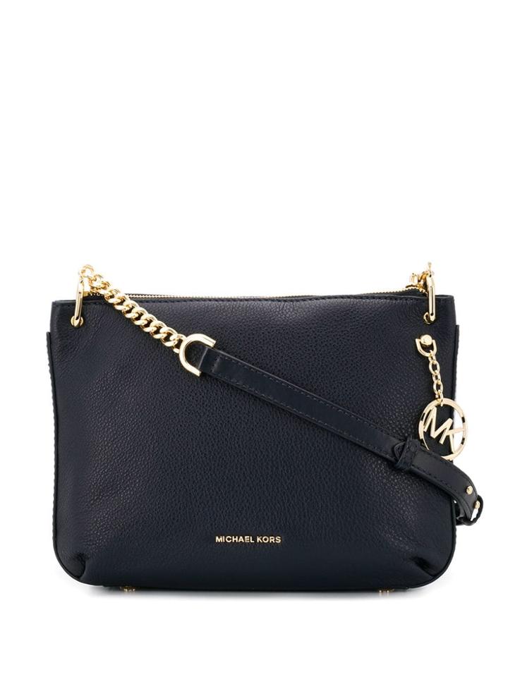 Michael Michael Kors Logo Chain Shoulder Bag - Blue
