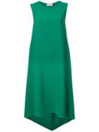 Alberto Biani Asymmetric Midi Dress - Green
