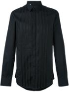 Dolce & Gabbana Panelled Shirt, Men's, Size: 41, Black, Cotton