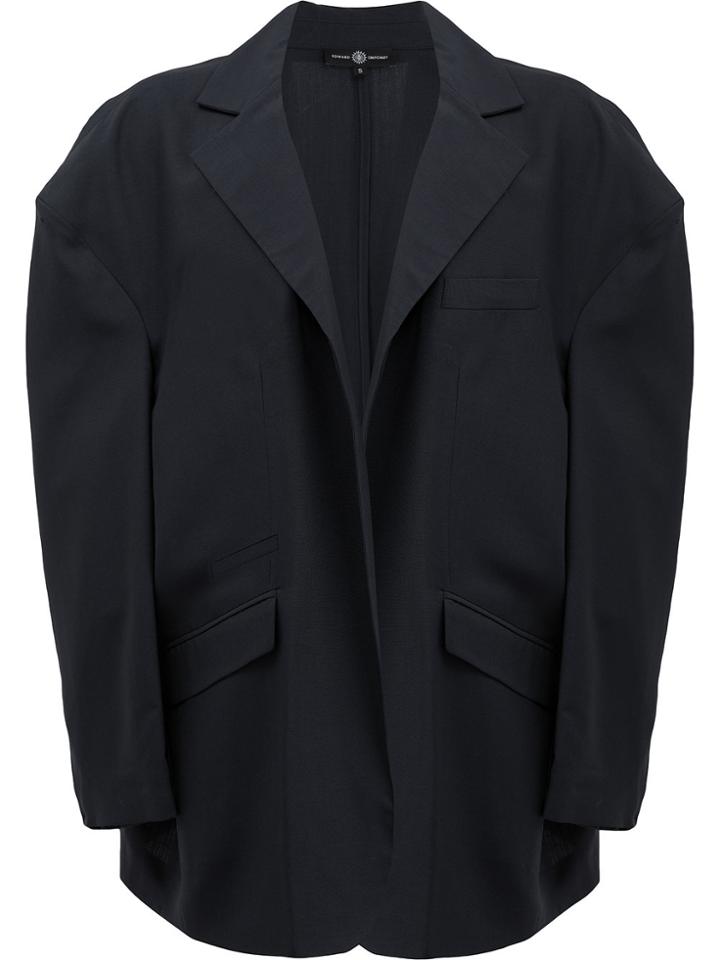 Edward Crutchley Dropped Shoulder Blazer - Black