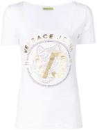 Versace Jeans Rhinestone Logo T-shirt - White