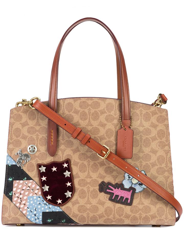 Coach X Keith Haring Charlie Carryall Bag - Brown