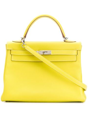 Hermès Vintage Limited Edition Bi-colour 32cm Candy Kelly Bag - Yellow