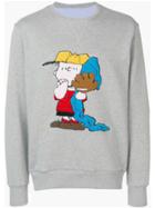 Lc23 Cartoon Style Patch Sweatshirt - Grey