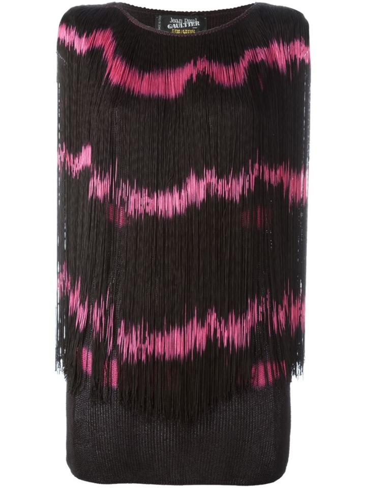 Jean Paul Gaultier Vintage Tye-dye Effect Fringed Top