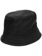 Prada Logo Plaque Rain Hat - Black
