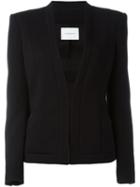 Pierre Balmain Fitted Blazer, Women's, Size: 40, Black, Acrylic/polyester/spandex/elastane/wool