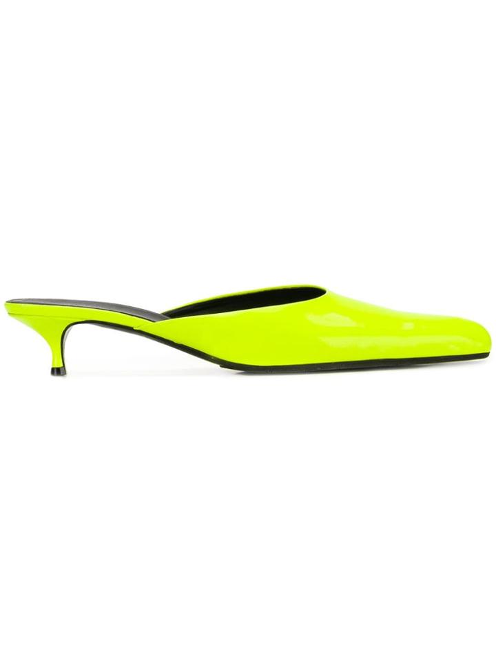 Balenciaga 40 Round Mules - Yellow