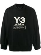Y-3 Printed Cotton Sweater - Black