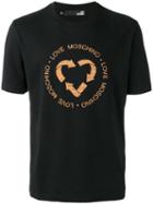 Love Moschino Recycle Logo T-shirt, Men's, Size: Large, Black, Cotton/cork