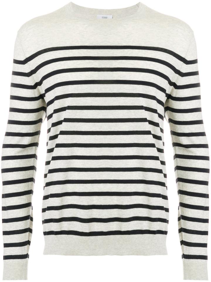 Closed Striped Crew Neck Sweater - Nude & Neutrals