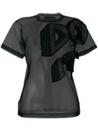 Viktor & Rolf Do It Organza Appliqué Tee - Black