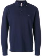 Sun 68 Long-sleeve Polo Top - Blue