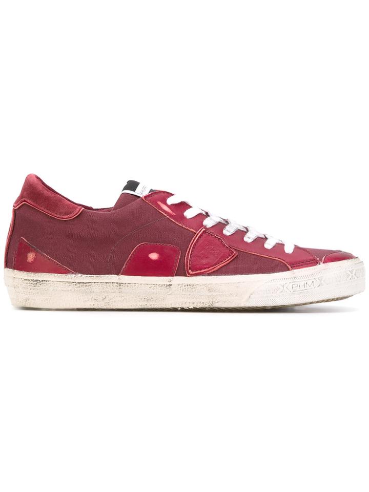 Philippe Model Lace-up Sneakers - Pink & Purple