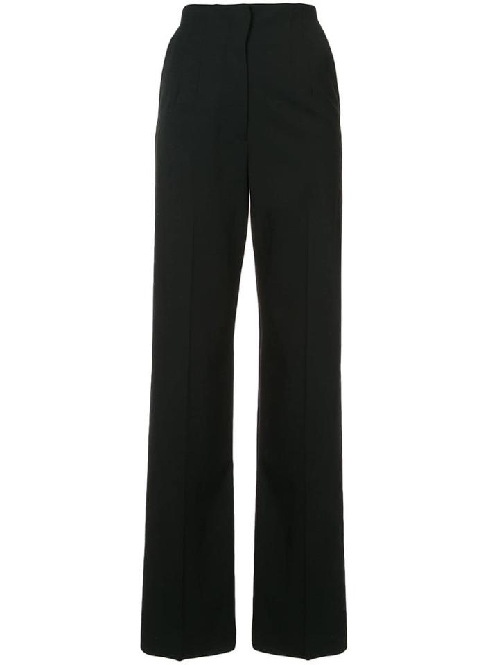 Proenza Schouler Flared Wool Pants - Black