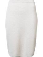 Eileen Fisher Knitted Pencil Skirt, Women's, Size: Large, Nude/neutrals, Wool