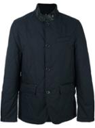Michael Kors Band Collar Padded Jacket, Men's, Size: Medium, Blue, Polyester/viscose