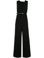 Max Mara V-neck Belted Jumpsuit - Black