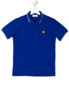 Stone Island Kids Classic Polo Shirt, Boy's, Size: 14 Yrs, Blue