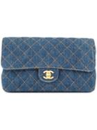 Chanel Pre-owned Cc Logos Chain Backpack Bag - Blue