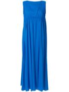 Pierantoniogaspari Boat Neck Maxi Dress - Blue