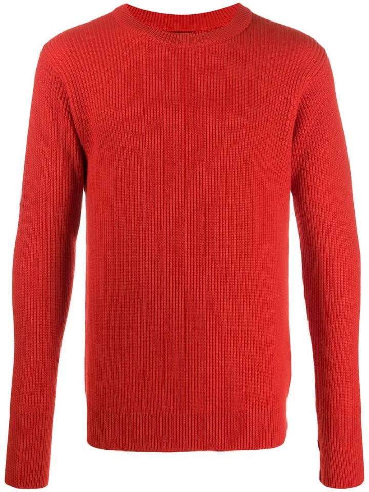 Barena Ribbed Crew Neck Jumper - Red