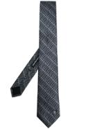 Alexander Mcqueen Safety Pin Printed Tie - Grey