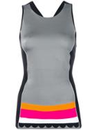 No Ka' Oi Front Stripes Sports Top - Black