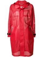 Pihakapi Perforated Button Coat - Red