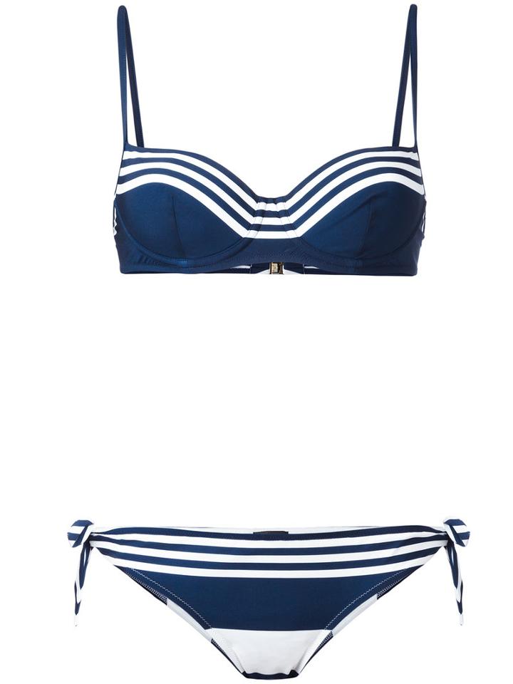Dolce & Gabbana - Striped Bikini - Women - Polyamide/spandex/elastane - Iii, Blue, Polyamide/spandex/elastane