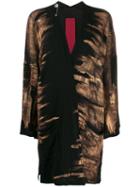 Masnada Brushed Gold Cardigan - Black