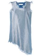 Marques'almeida - Denim Mini Dress - Women - Cotton/polyester/rayon - M, Blue, Cotton/polyester/rayon