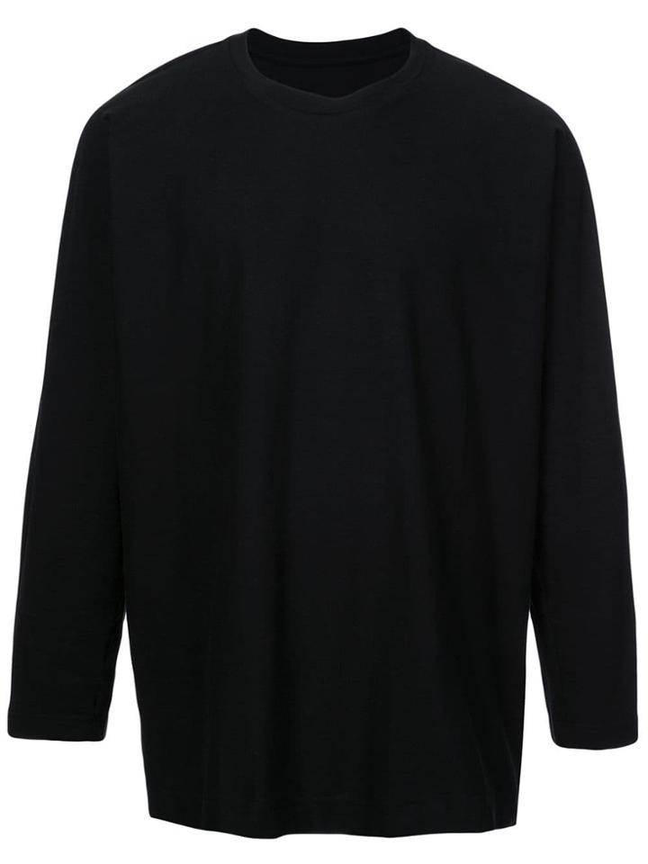 Homme Plissé Issey Miyake Long Sleeve T-shirt - Black