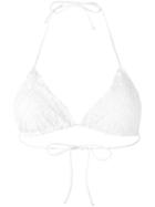 Ermanno Scervino - Lace Triangle Bikini Top - Women - Polyamide/spandex/elastane - Ii, White, Polyamide/spandex/elastane