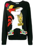 Moschino Pre-owned Looney Tunes Foghorn Leghorn Sweater - Black