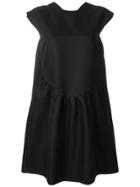 Rochas Gathered Shift Dress - Black