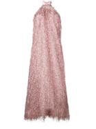 Taller Marmo All-fringe Design Dress - Pink