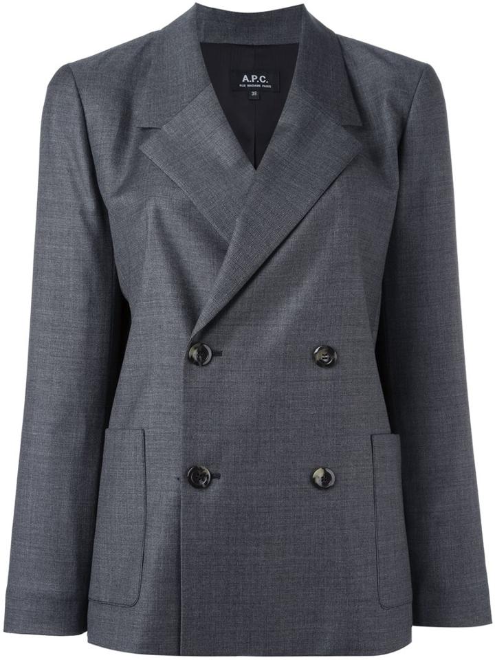 A.p.c. Double Breasted Blazer