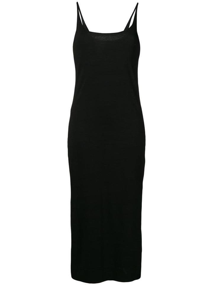 Raquel Allegra Fitted Midi Dress - Black