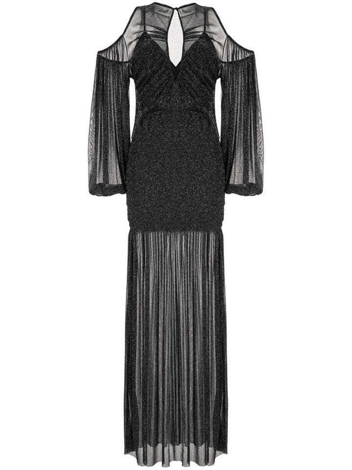 Alice Mccall Spell Cold-shoulder Gown - Black