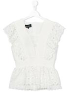 Little Remix Embroidered Blouse, Girl's, Size: 14 Yrs, White
