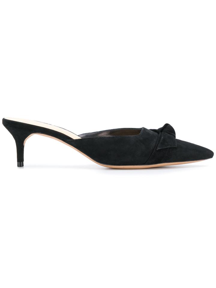Alexandre Birman Pointed Toe Mules - Black
